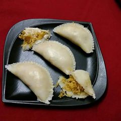 A picture of Jaggery Nariyal Jaggery pitha.