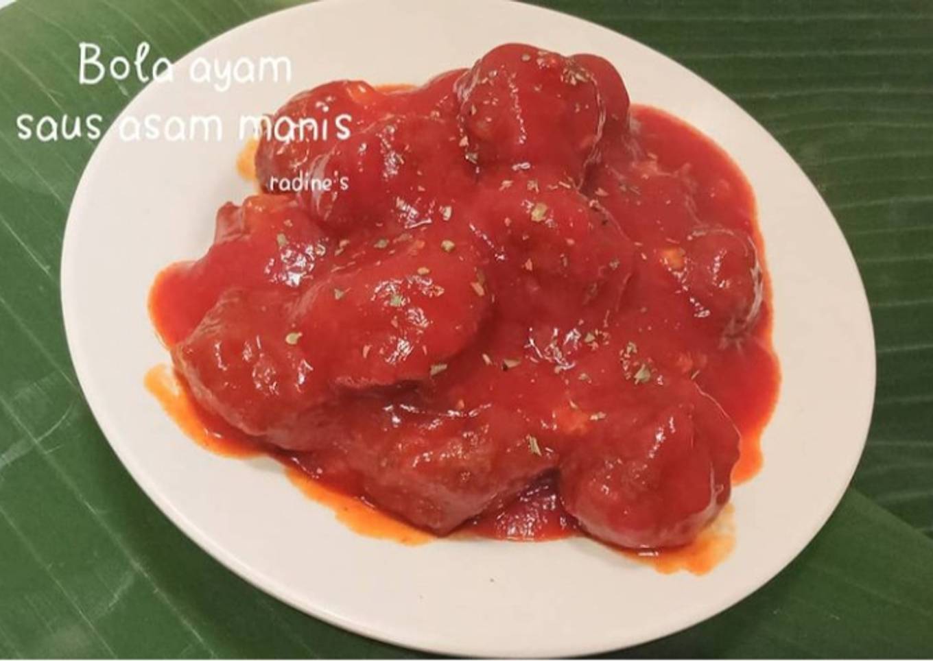 Bola ayam asam manis