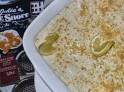 Una foto de torta carlota