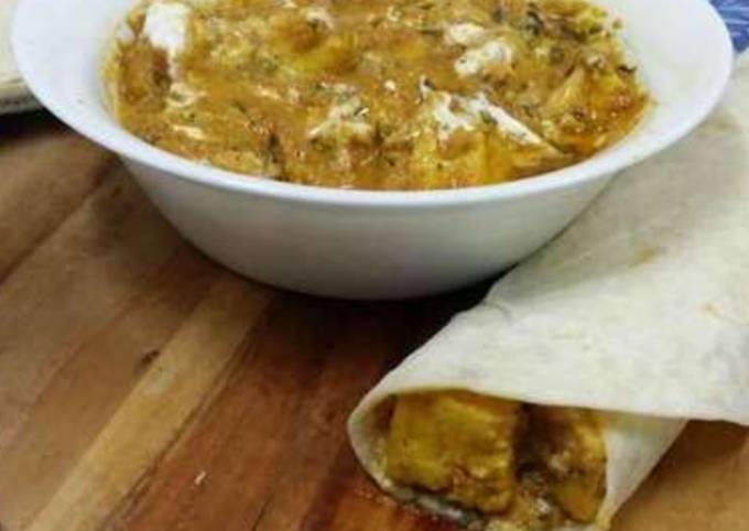 Paneer Makhani Tortilla Wraps