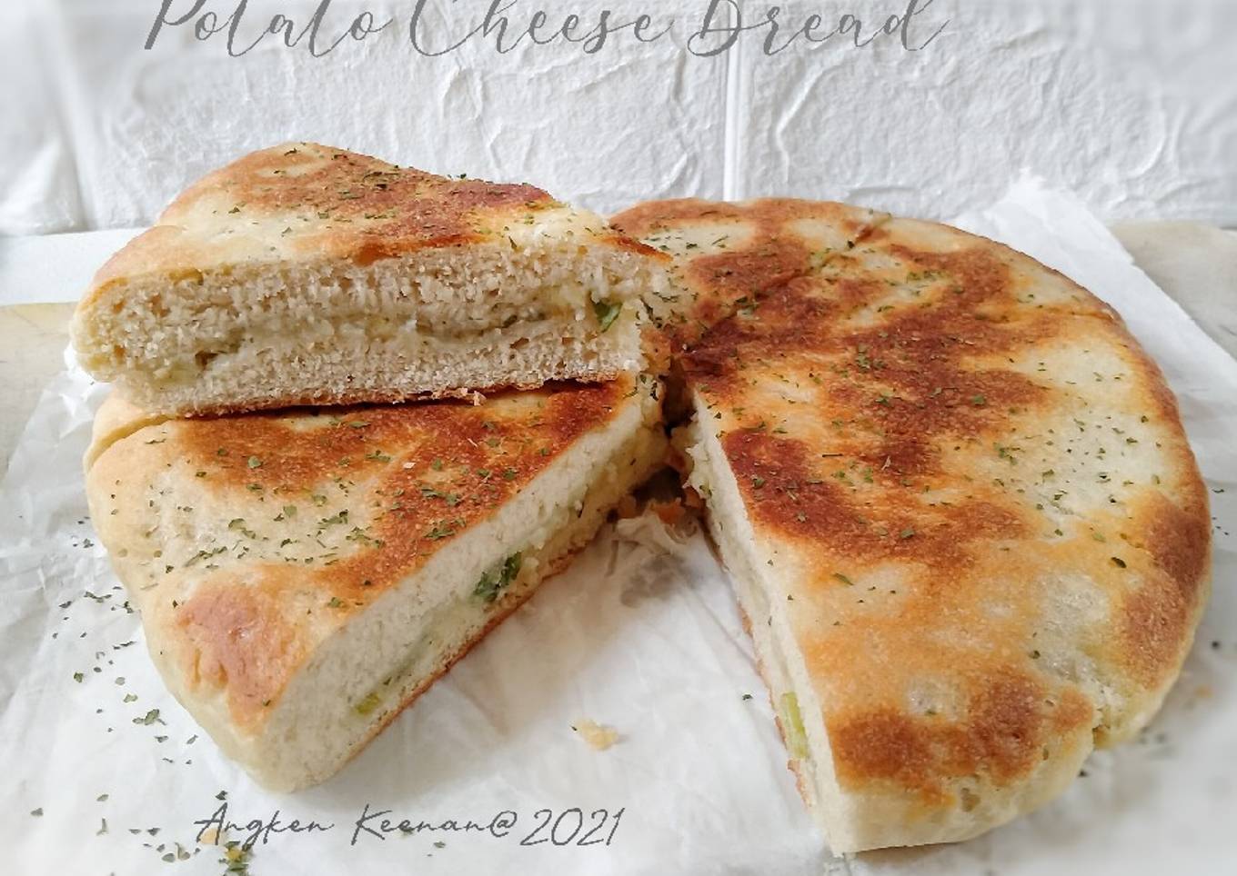 Potato Cheese Bread no ulen, no oven, cuma pakai teflon