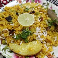 A picture of Masala potato rice.