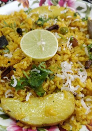 A picture of Masala potato rice.