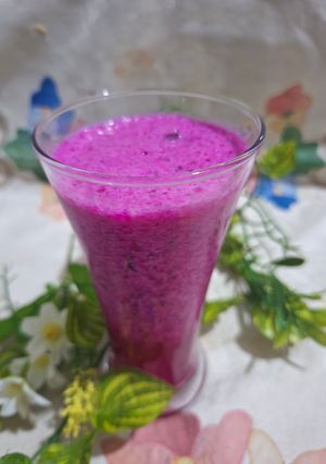 Foto resep Jus buah naga Yakult