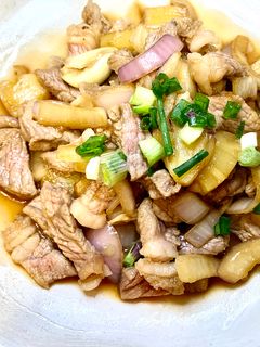 最佳拍*菠蘿牛柳快炒 的食譜成品照片