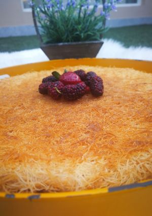 صورة لوصفة كنافة بالقشطه