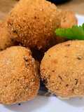 Croquetas de pollo, con curry