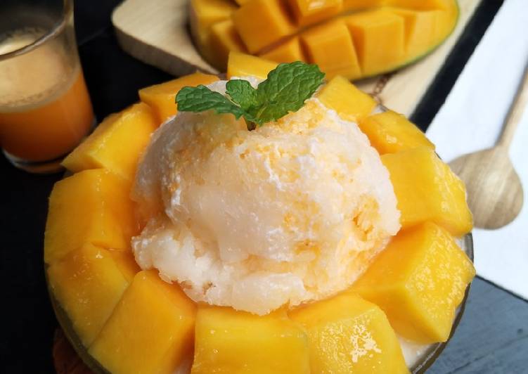 Resep Mango Bingsu 망고빙수 Anti Gagal