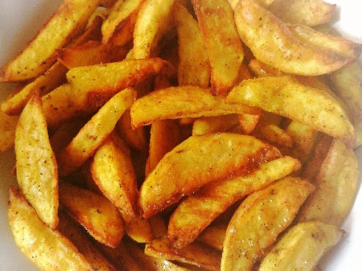 Recipe Baked potato wedges which Delicious