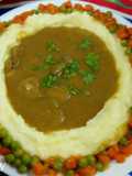 بطاطا مهروسه مع صوص الجريفي