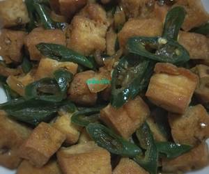 Resep mudah Oseng Tahu Lombok Ijo Yummy Mantul