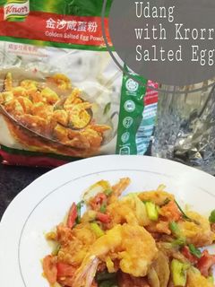 Foto resep Udang with knorr salted egg