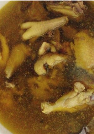 Hình của món Canh gà nấu gừng.