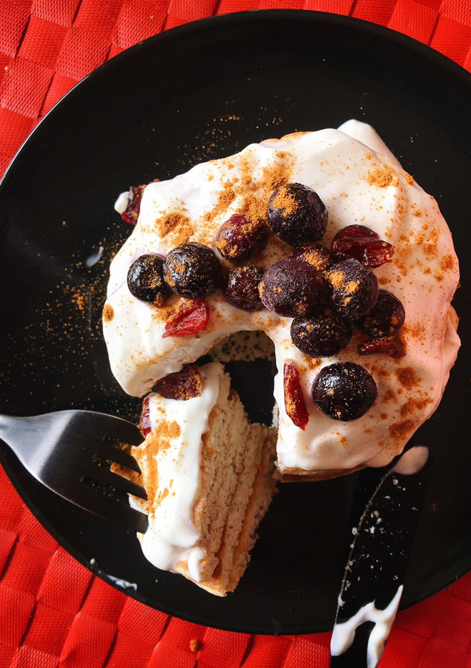 Una foto de Tortitas fit 3 ingredientes