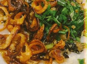 Hình của món Bánh đúc làm từ cơm nguội.