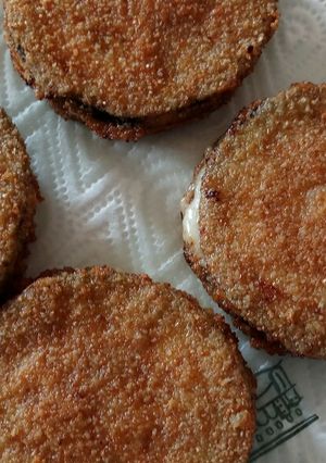 A picture of Melanzane panini aubergine sandwiches.