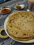 Sweet Corn and Cheese Paratha/Parata