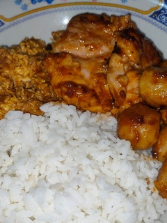 Foto resep Bakso Ayam bakar Bbq pakai Nasi