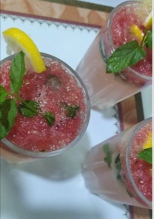 صورة لوصفة موهيتو البطيخ 🍋🍉