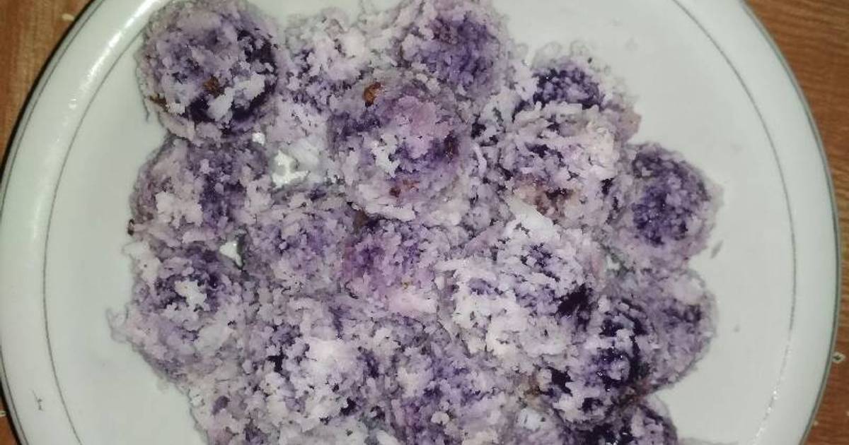 Resep Ondel Ondel Ubi Ungu oleh Bunda Zacky - Cookpad