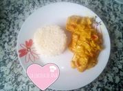 Una foto de lomo al curry