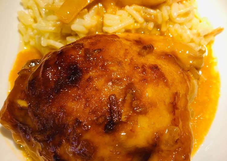 Recipe of Award-winning Tangy Teriyaki Apricot Chicken 🐔