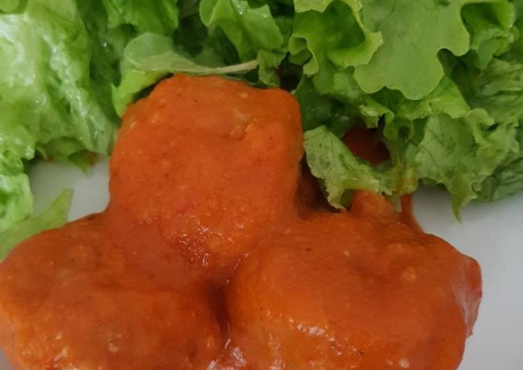 Albóndigas de carne de pollo y cerdo