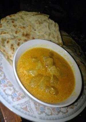 Foto resep Kari kulit feat. Roti maryam/canai