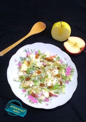 عکسی از دستور سالاد والدروف روسی