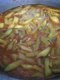 Sayur kuning lompong/talas teri