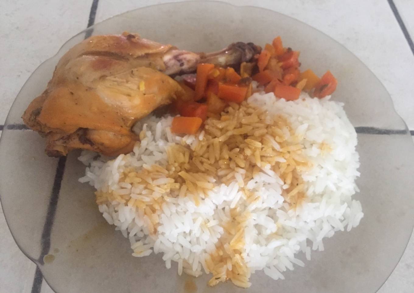 Muslos de pollo sudados