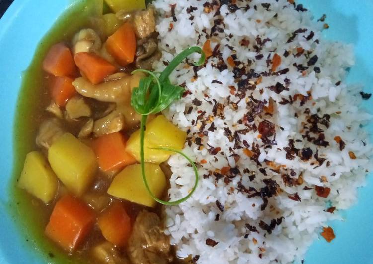 Langkah Mudah untuk Menyiapkan Nasi kari jepang simple yang Lezat