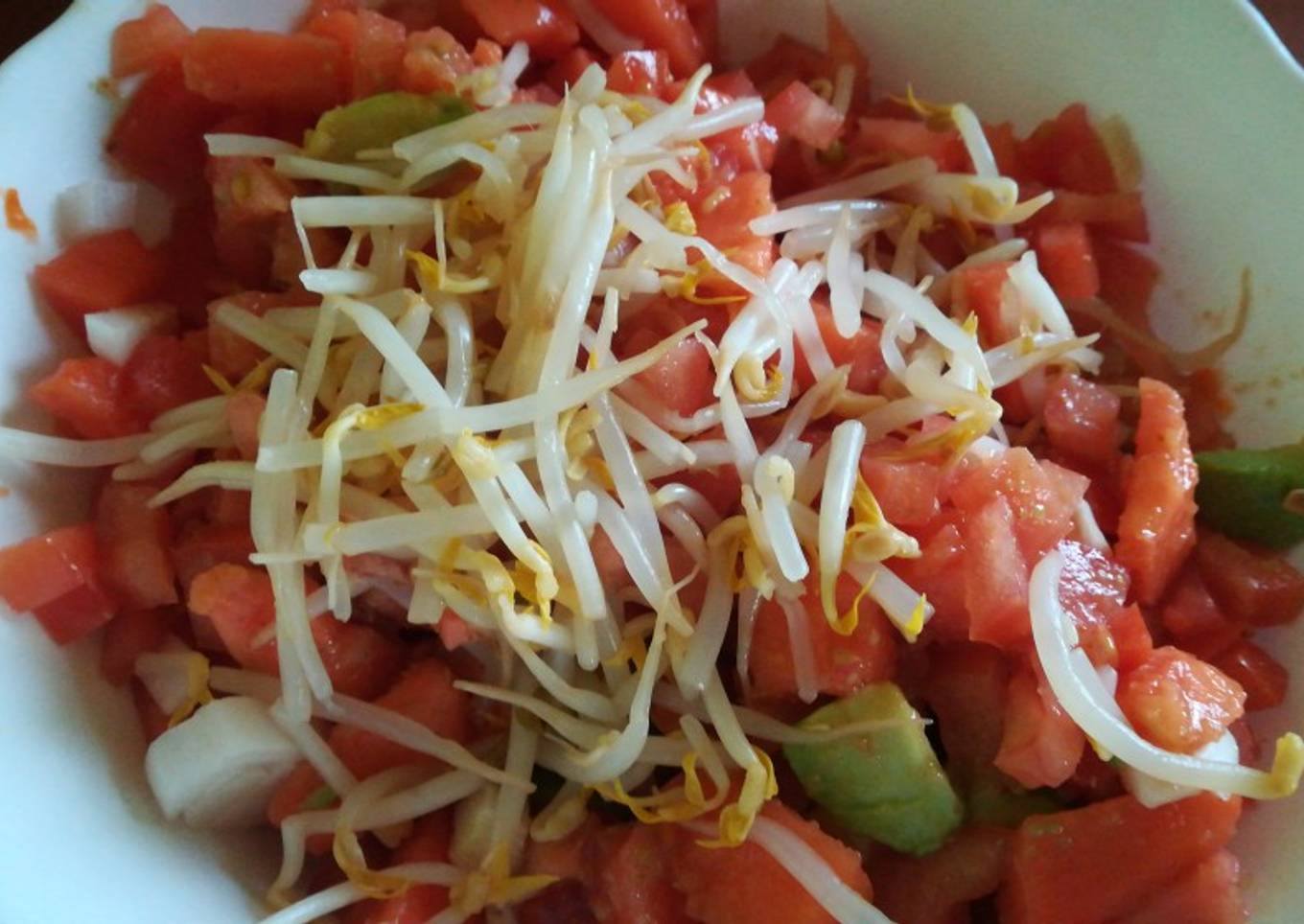 Ensalada de papaya y aguacate