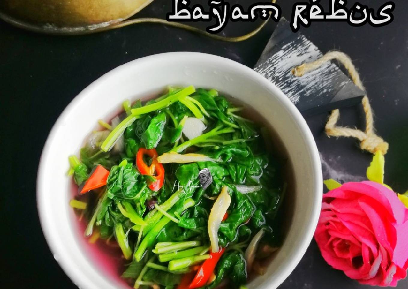 Bayam rebus