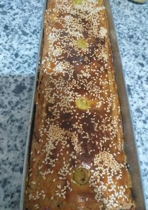 صورة لوصفة فطيرة او (كوكا) بفرينة القمح الكامل