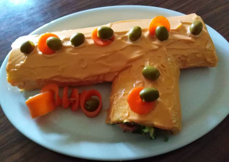 Recetta di Ultimate Tronchetto salato con gamberetti e rucola