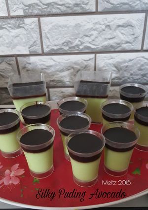 Foto resep Silky Puding Avocado 🍮