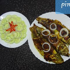 A picture of Whole fish fry.