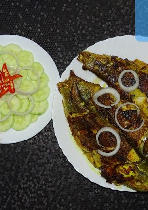 A picture of Whole fish fry.