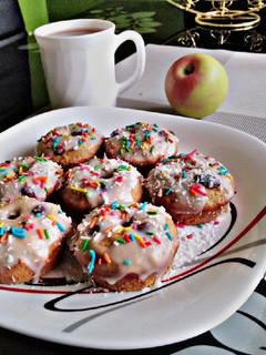 A picture of Baked Carrot cake donuts#allstarscontest.