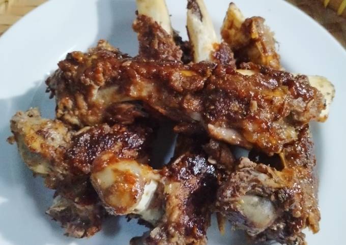 Mudah Banget Memasak Resep Iga bakar bumbu simpel