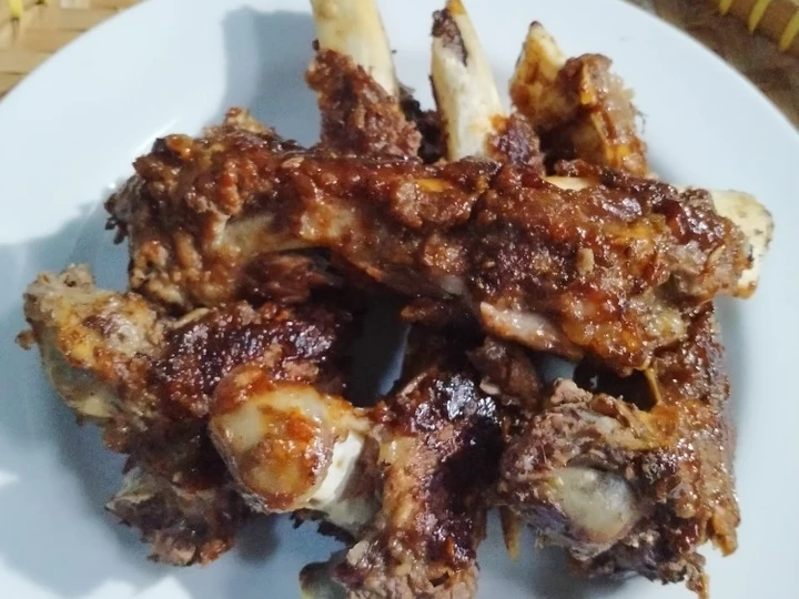 Cara Gampang Membuat Resep Iga bakar bumbu simpel yang Bikin Ngiler