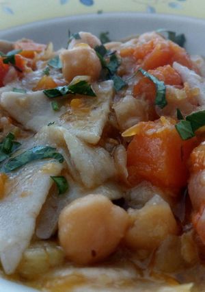 Foto di Maltagliati con ceci e zucca