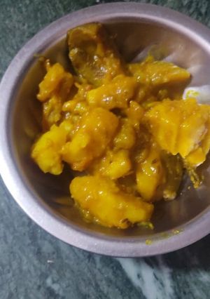A picture of Brinjal ka bharta.