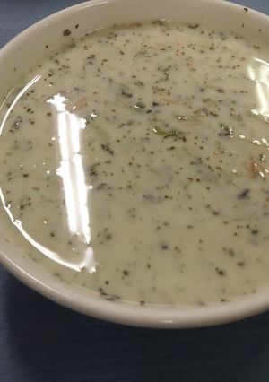 A picture of Beurre blanc sauce.