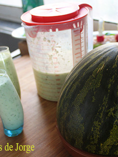 Una foto de Gazpacho de pepino y melón