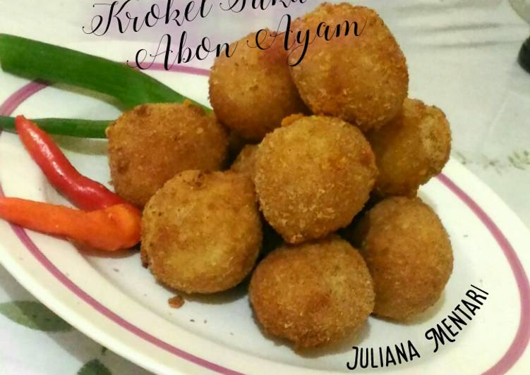 Kroket Sukun Isi Abon Ayam ?