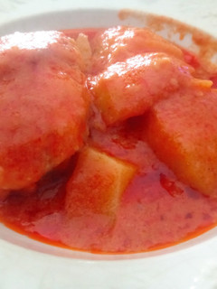 Una foto de Rape al romesco