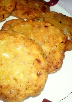 A picture of Potato 🍠chapli kabab.