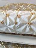 Pear Mousse Yule Log with Praline Center and Speculoos Crunch